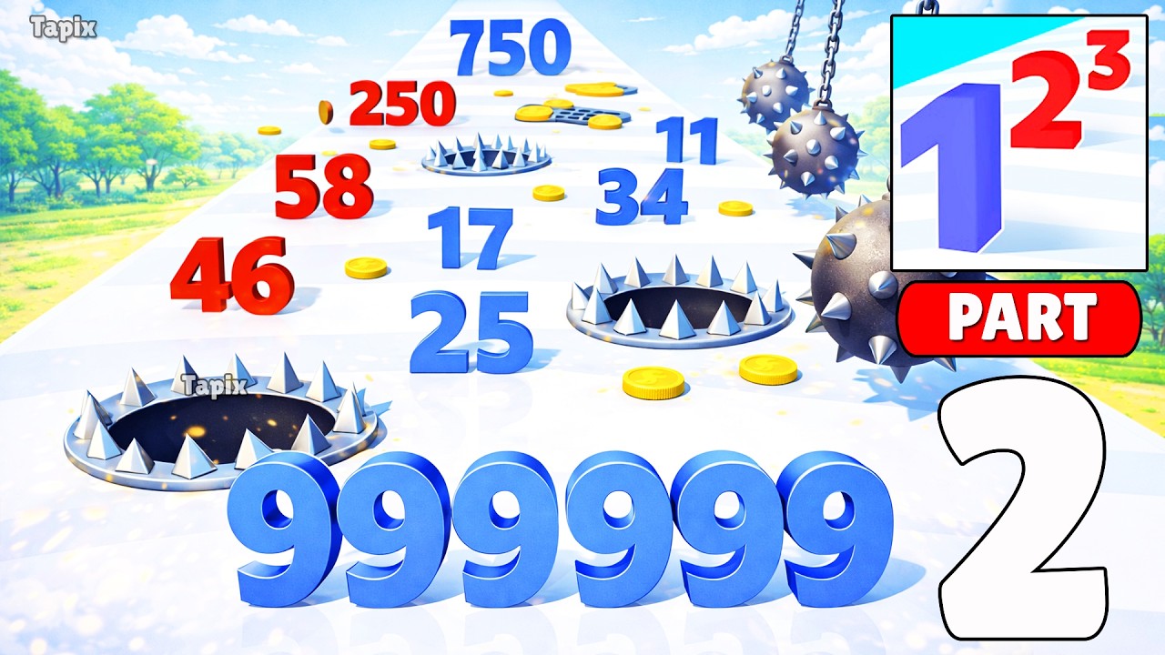 Number Master Run Gameplay – Collect Numbers & Beat Obstacles Part 2 (iOS, Android)