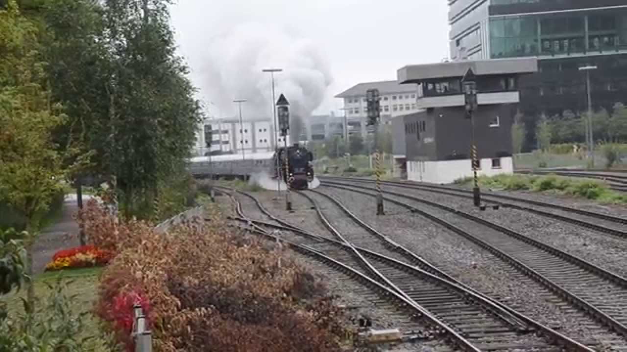 Br. 01 150 / 150 Jahre Brenztalbahn. Ausfahrt Hbf Heidenheim