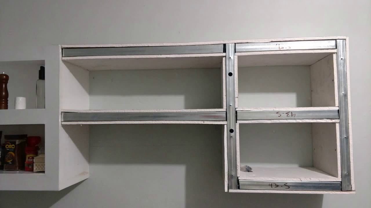 DIY Modern Kitchen Cabinets/ Gabinetes de cocina en tablaroca, paso por paso.