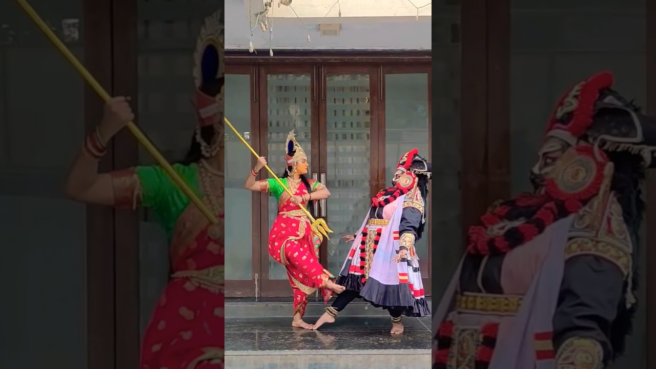 POV : When Maa Durga and Mahishasura had a dance battle instead of fight 🔱🪷❤️#mahishasuramardini