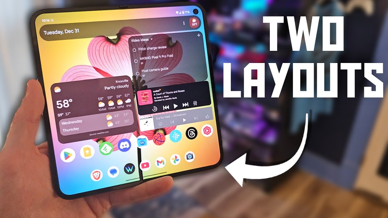 Два макета на Pixel Fold! Вы были правы насчёт Octopi Launcher.
