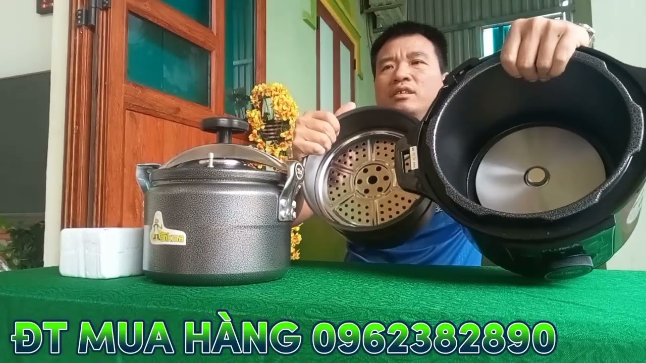 BỘ NỒI NẤU ÁP XUẤT BẾP GAS VÀ NẤU ĐIỆN ĐA NĂNG LOẠI 5L 6L HÀNG CHUẨN 