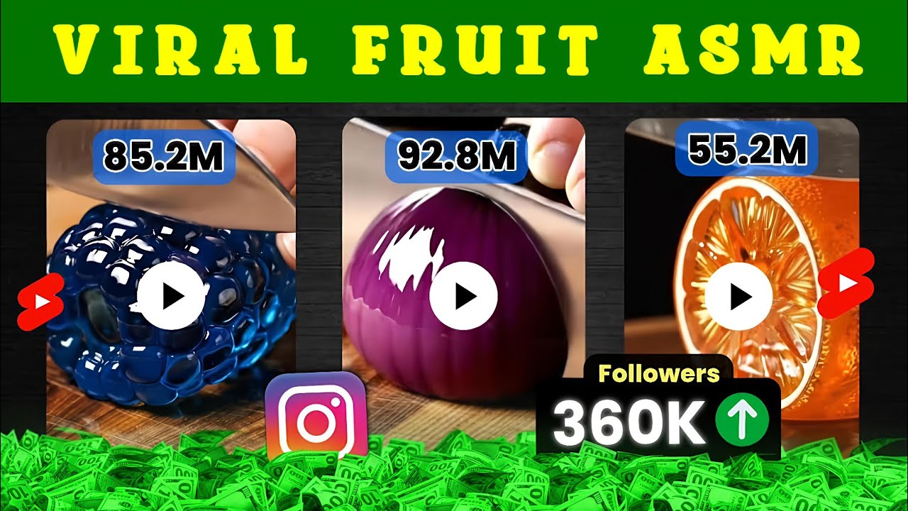 AI से Glass Fruit Cutting Video कैसे बनाएं | ASMR Glass Fruit Cutting Video AI ASMR Cutting