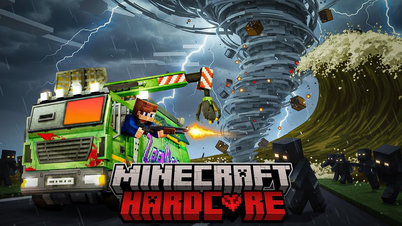 SINH TỒN 100 NGÀY Minecraft Hardcore Tôi Biến Xe Rác Cũ thành Siêu Xe và Cứu Thế Giới!