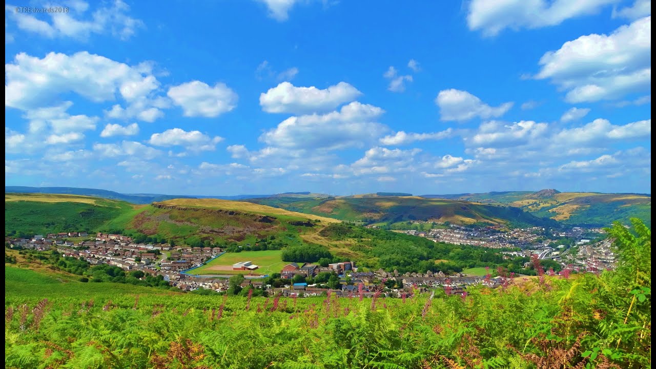 Glynfach Mountain Porth, Rhondda, South Wales. June 2020