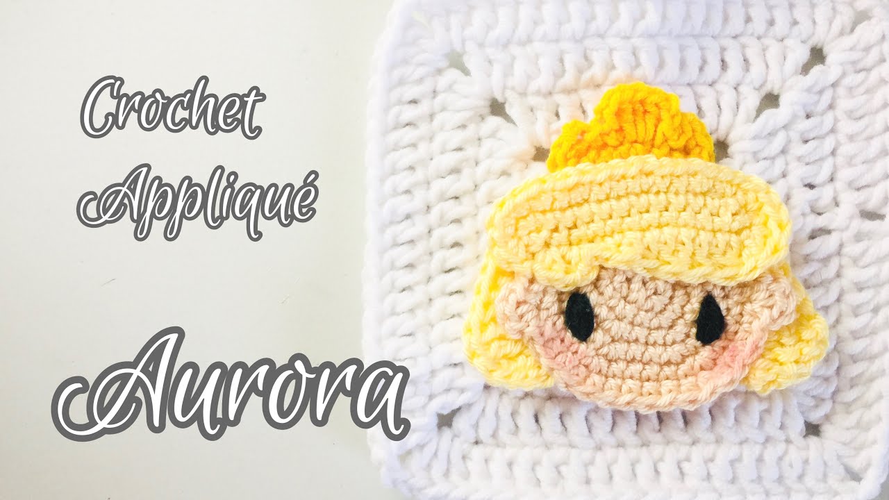 Aurora | Crochet Disney Princess Appliqué