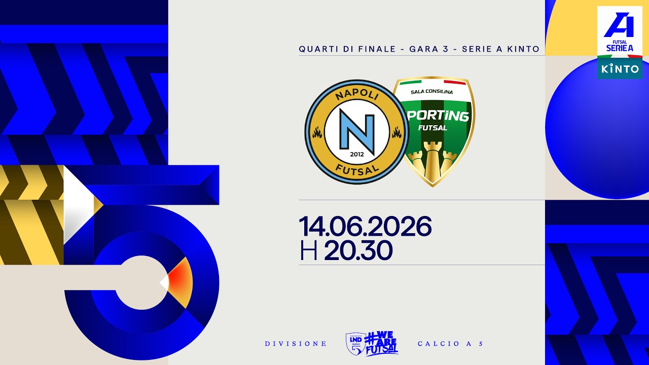 Napoli Futsal-Sporting Sala Consilina | Serie A KINTO 2025/2026 | Playoff | Quarti - Gara-3