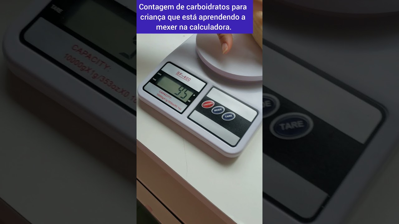 Ensinando contagem de carboidratos para crianças.