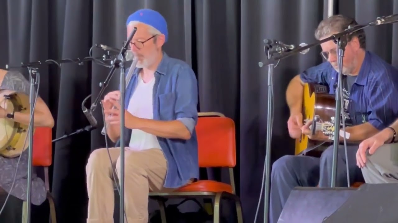 Seamus Egan with a fantastic Irish whistle set at the Catskills Irish Arts Week