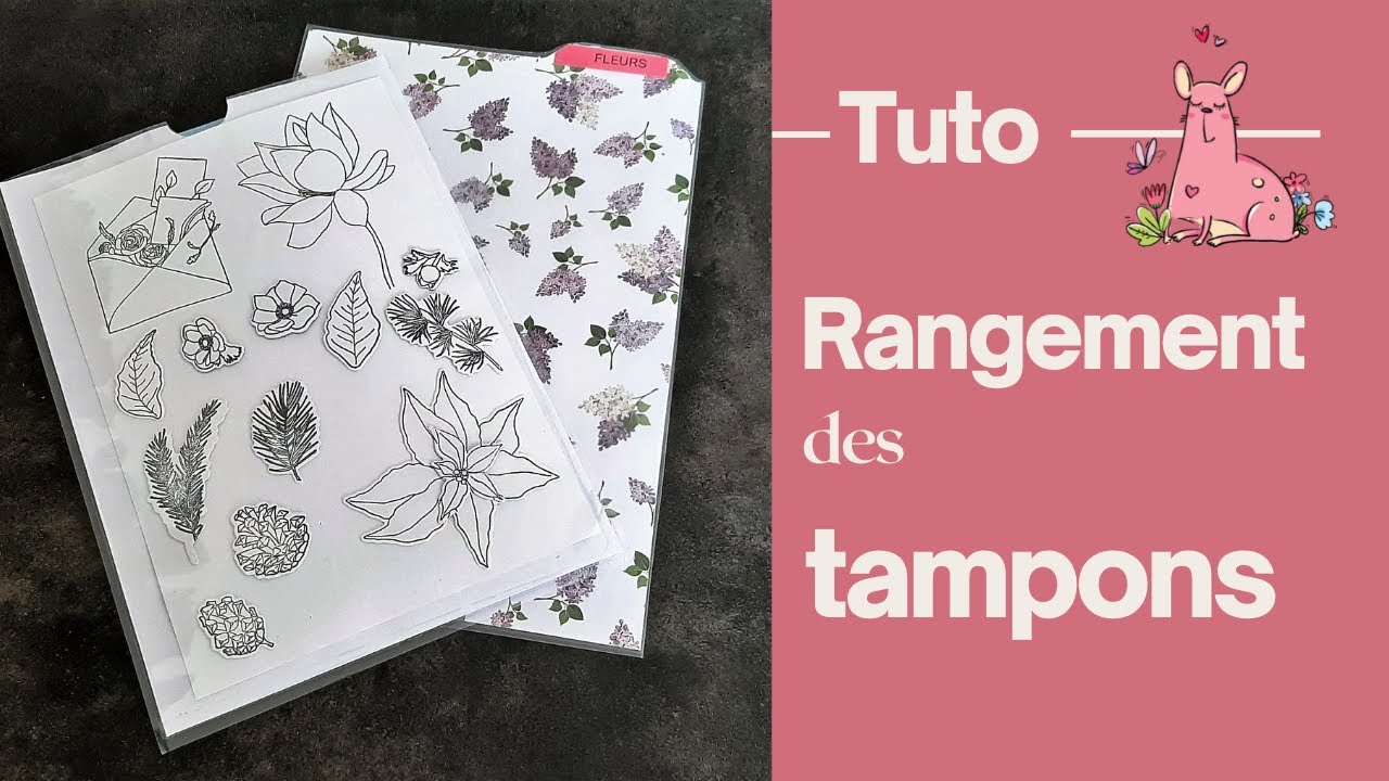 Comment ranger facilement les tampons clear avec la plastifieuse