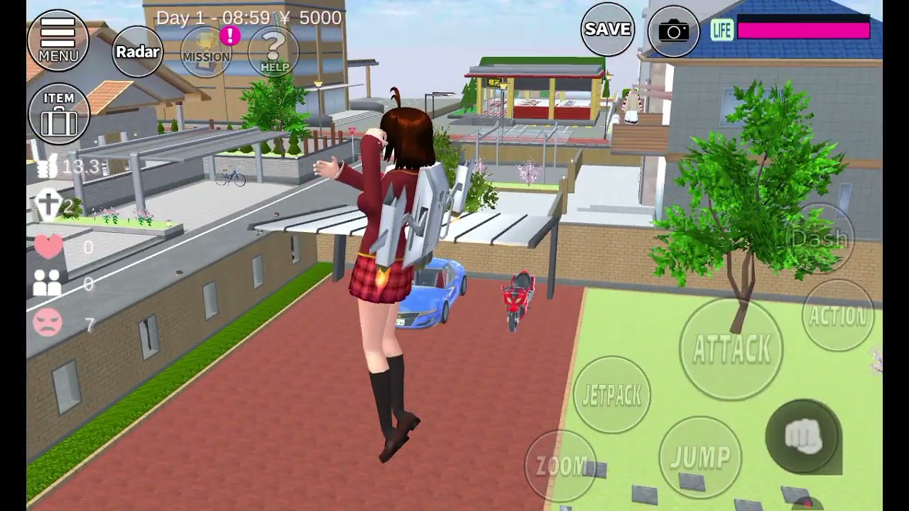 سكورا سكول.  رحت لعصابة الياكوزا وقتلوني🥹😭😭😱