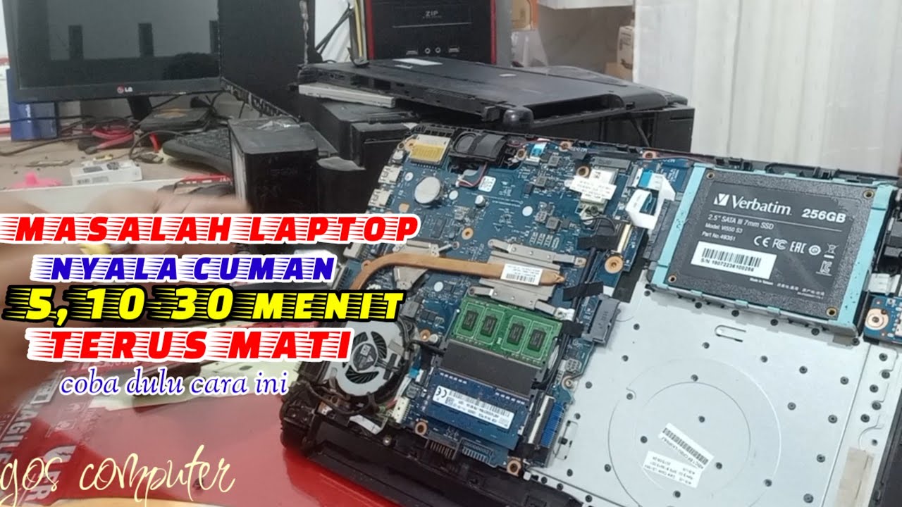 Cara Memperbaiki Laptop Nyala Sebentar Lalu Mati Lagi ll masalah laptop sering mati