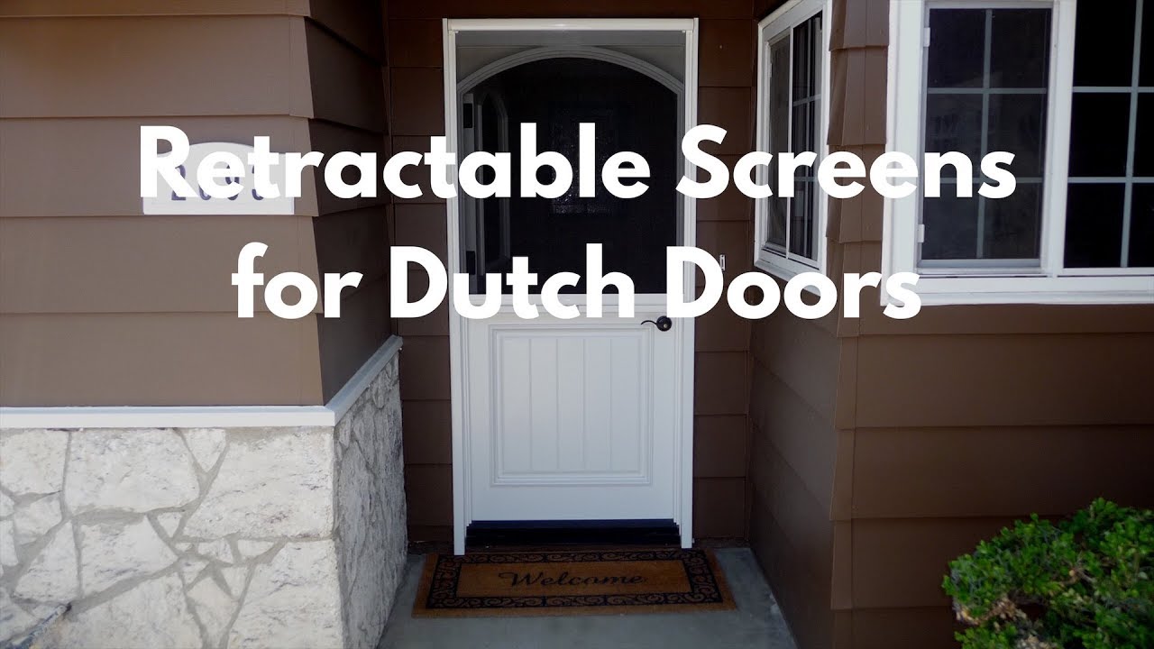 🚪 Retractable Screens for Dutch Doors | Custom StowAway Fit by Classic Improvement