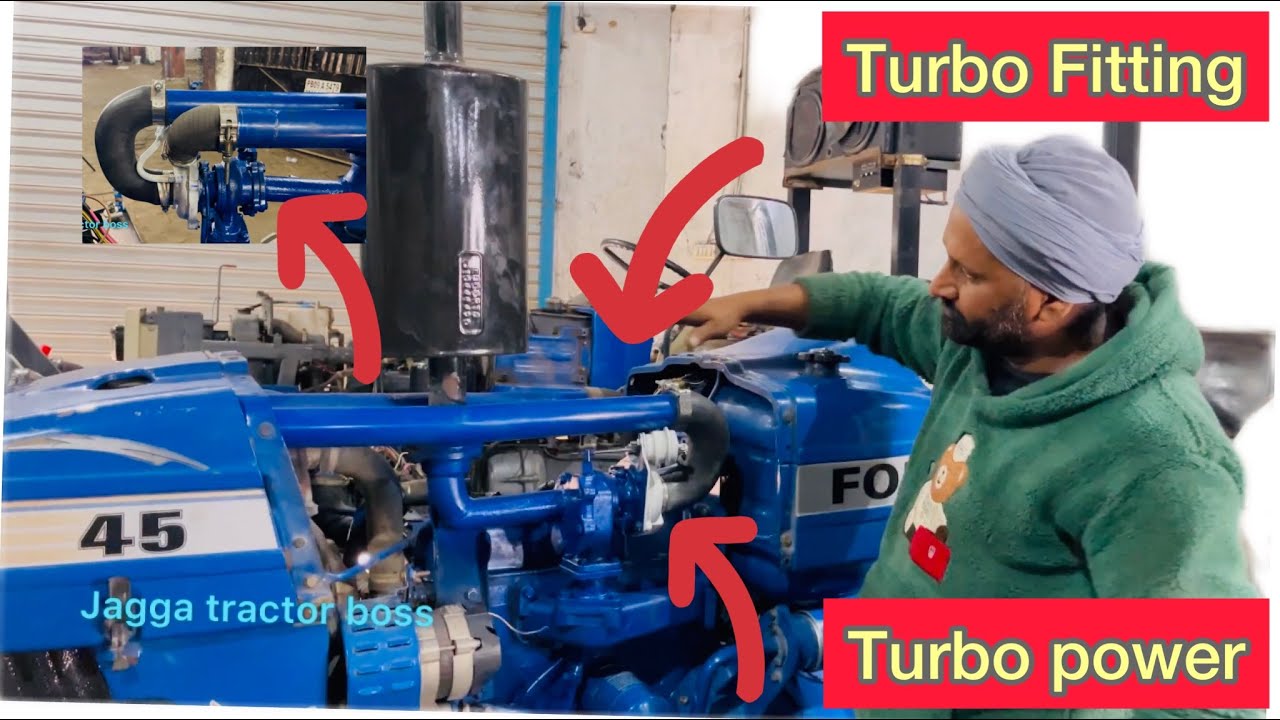 Farm trac 60 farm trac 45 simple to turbo power/ modifications diesel pump modify fitting