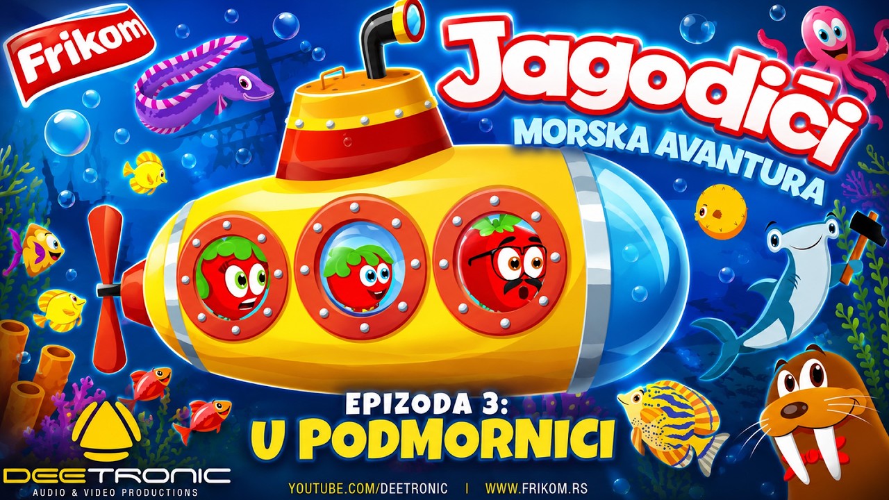 JAGODICI - Morska avantura - Epizoda 3 - U PODMORNICI (2019) | Strawberries IN THE SUBMARINE