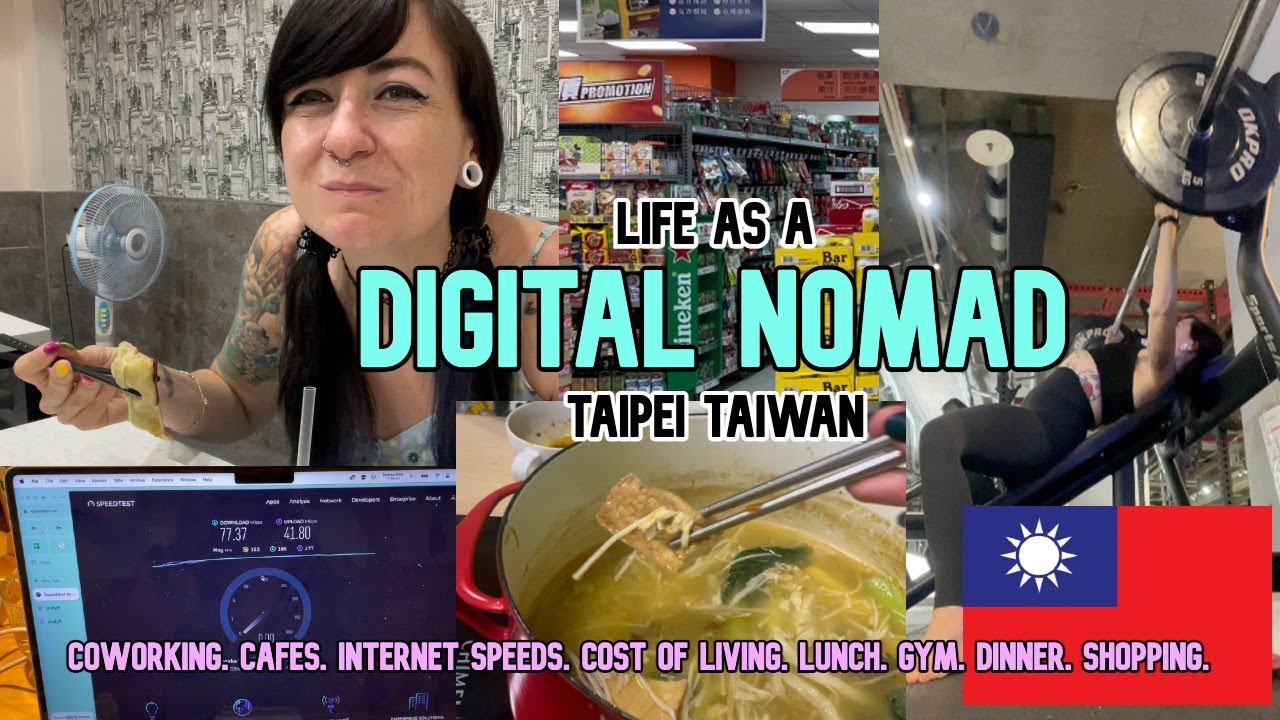 What is life like as a DIGITAL NOMAD Taipei Taiwan 2023 💻 Coworking, Cafes, Gym, Cost of Living VLOG