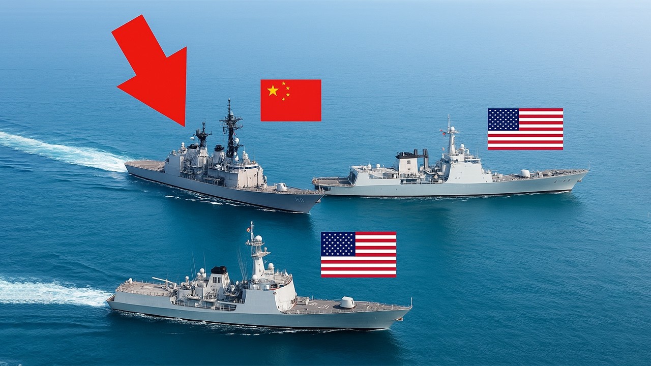Chinas Zerst&ouml;rer forderte ein Schiff der US-Marine heraus &ndash; was dann geschah, ist schockierend!