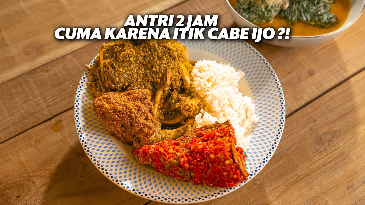 HAMPIR GAGAL NGONTEN! ANTRI 2 JAM DI WARUNG PADANG INI CUMA GARA-GARA ITIK SAMBEL  IJO!