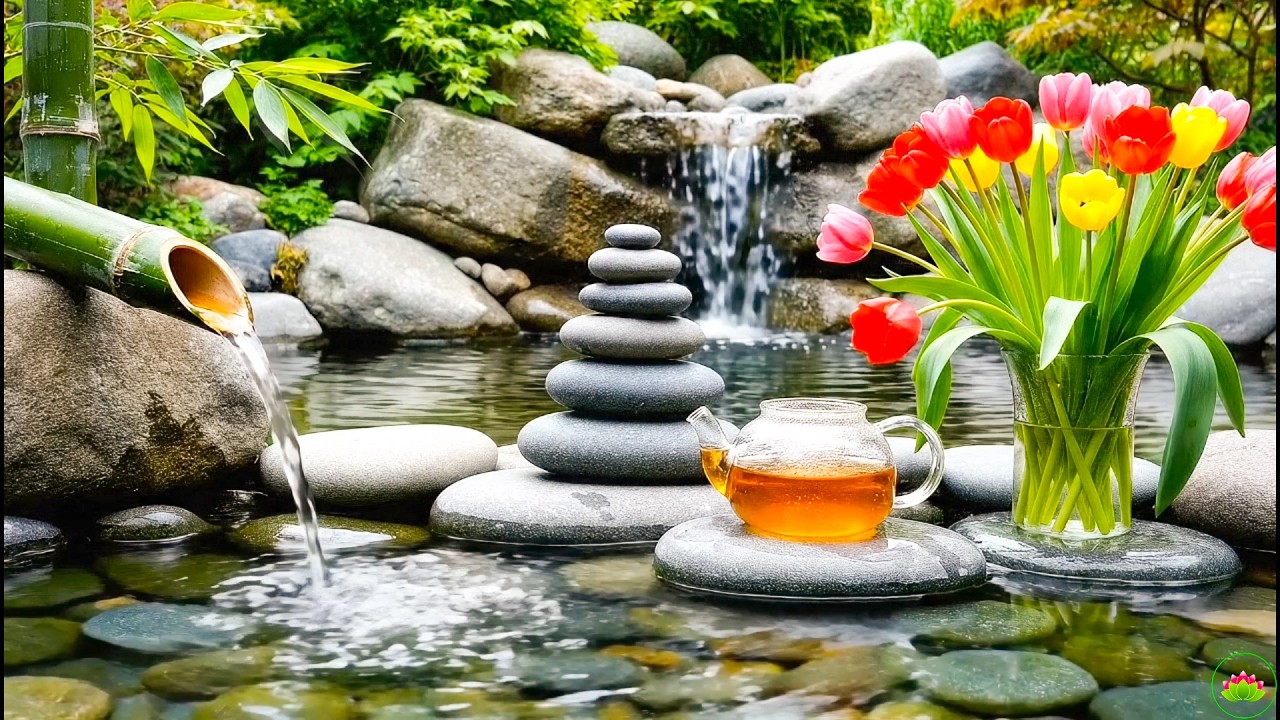 Night Sleep Music  Piano & Water Healing Sounds