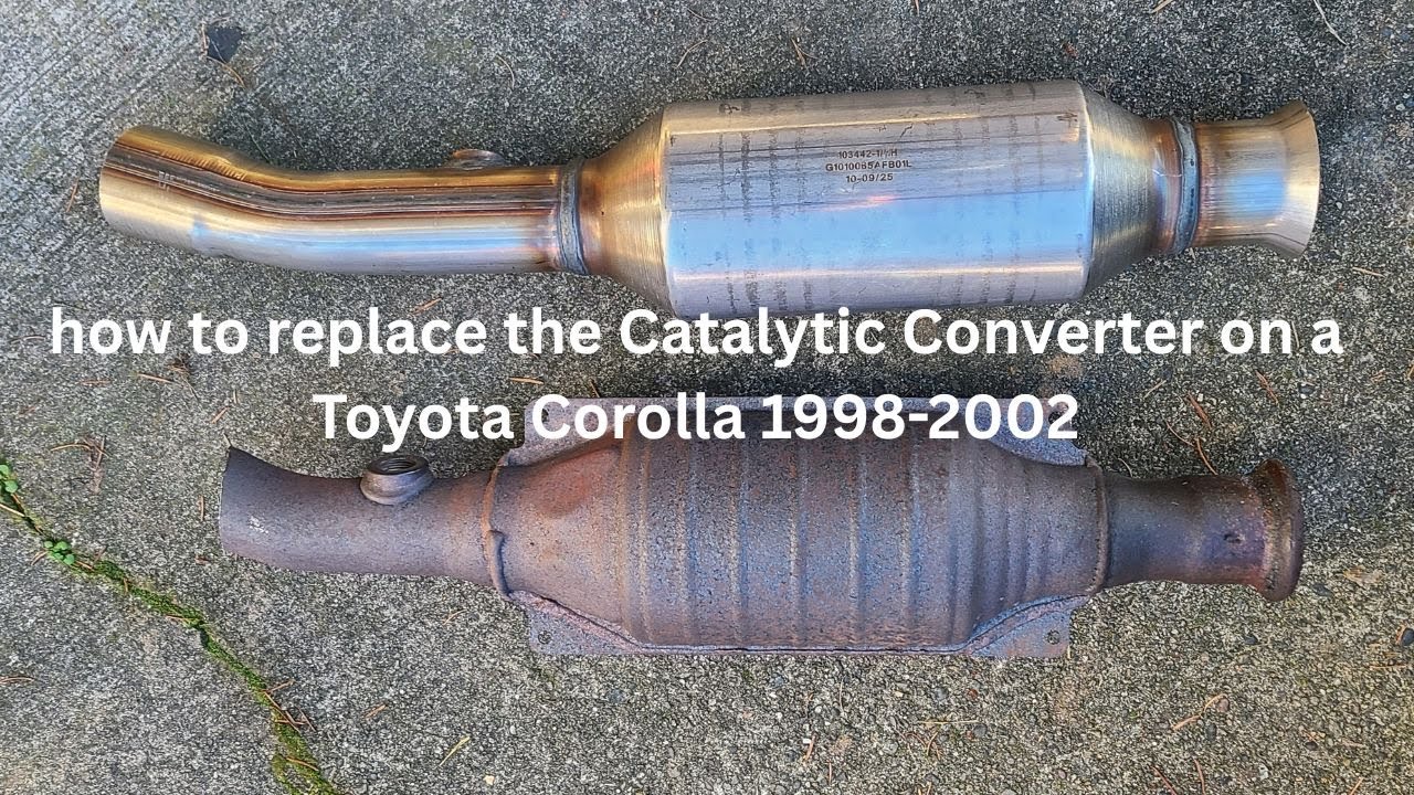 Как заменить каталитический нейтрализатор на Toyota Corolla 1998-2002 годов выпуска.