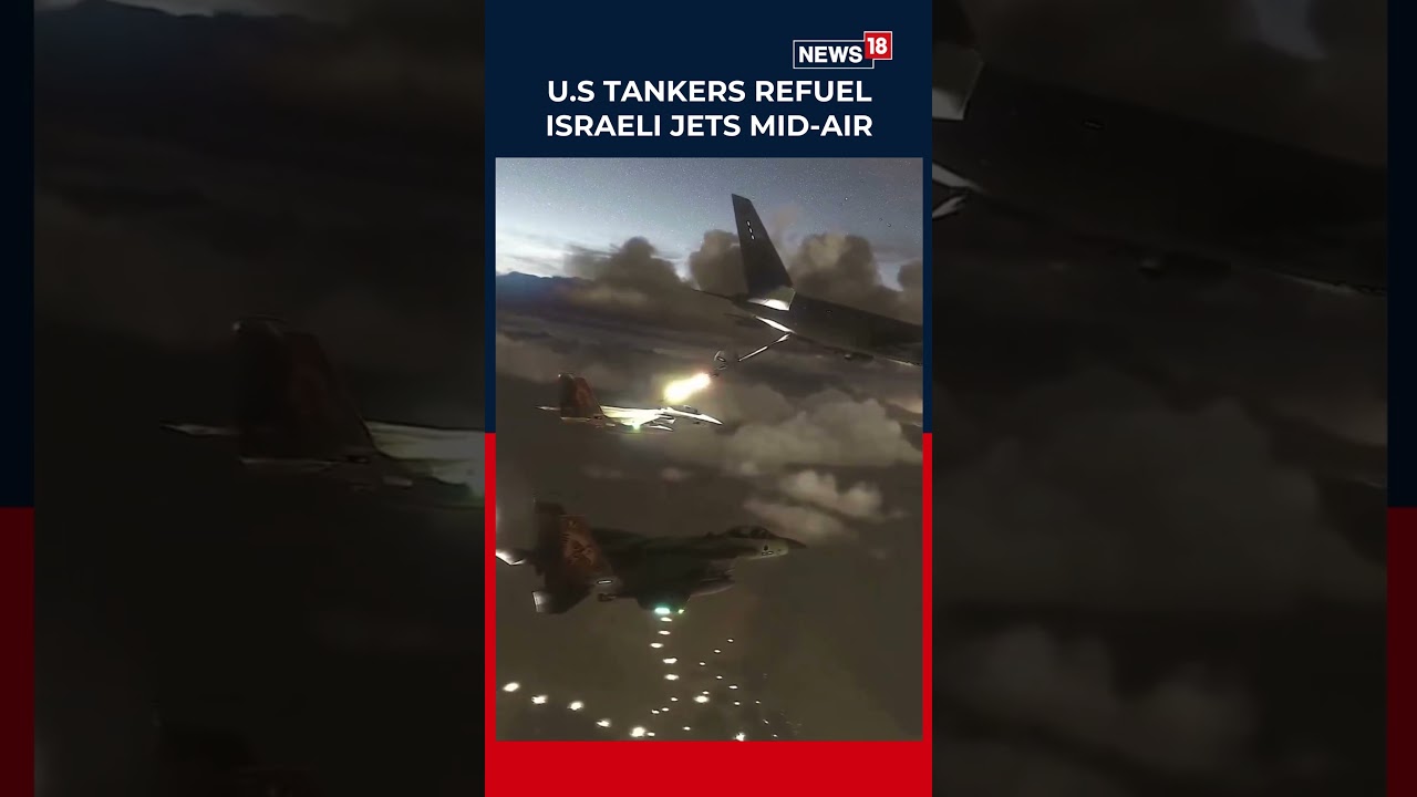 American Tankers Refuel Israeli Fighter Jets Mid-Air On The Way To Strike Iran | N18S
