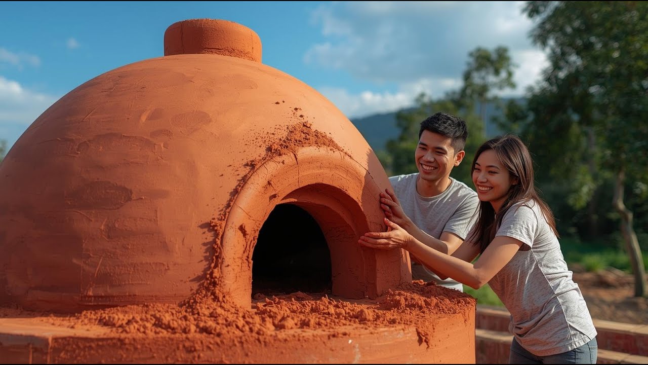 From Mud to Masterpiece | A Couple Builds a Clay Stove