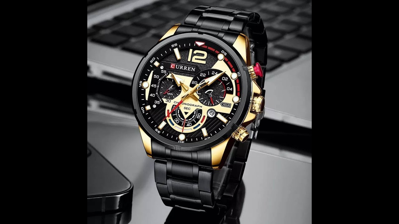 CURREN 8395 Black Golden || Watch Style || Bangla Watch Tutorial ||