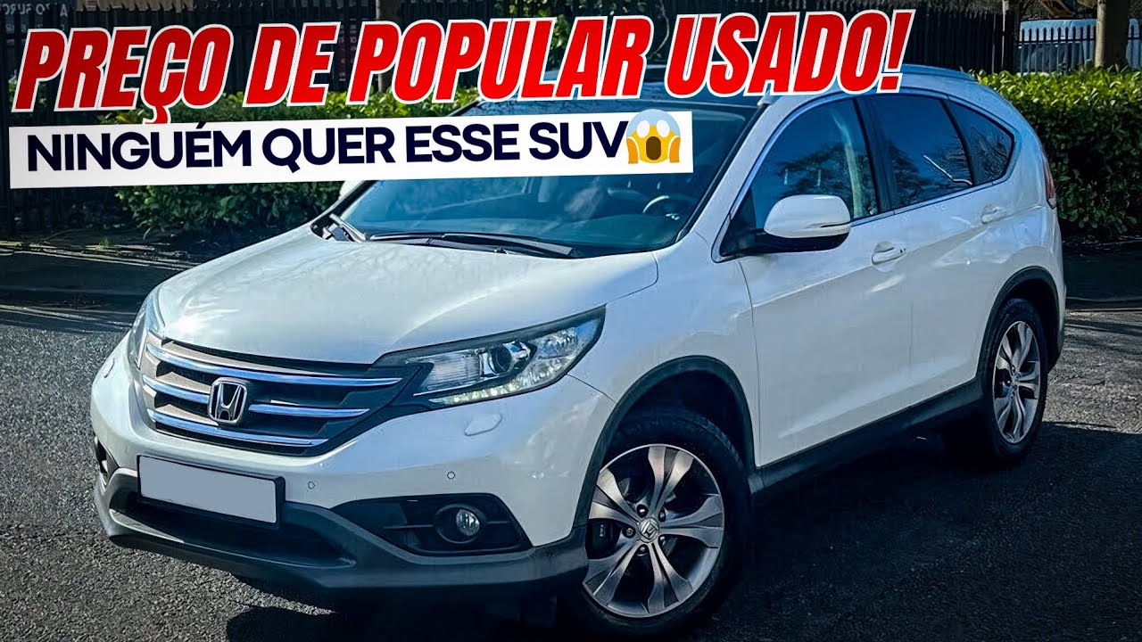 UM SUV DE LUXO ESQUECIDO MUITO MAIS BARATO QUE HRV e RENEGADE! 😱 HONDA CR-V 2.0, ESQUECIDO E BOM
