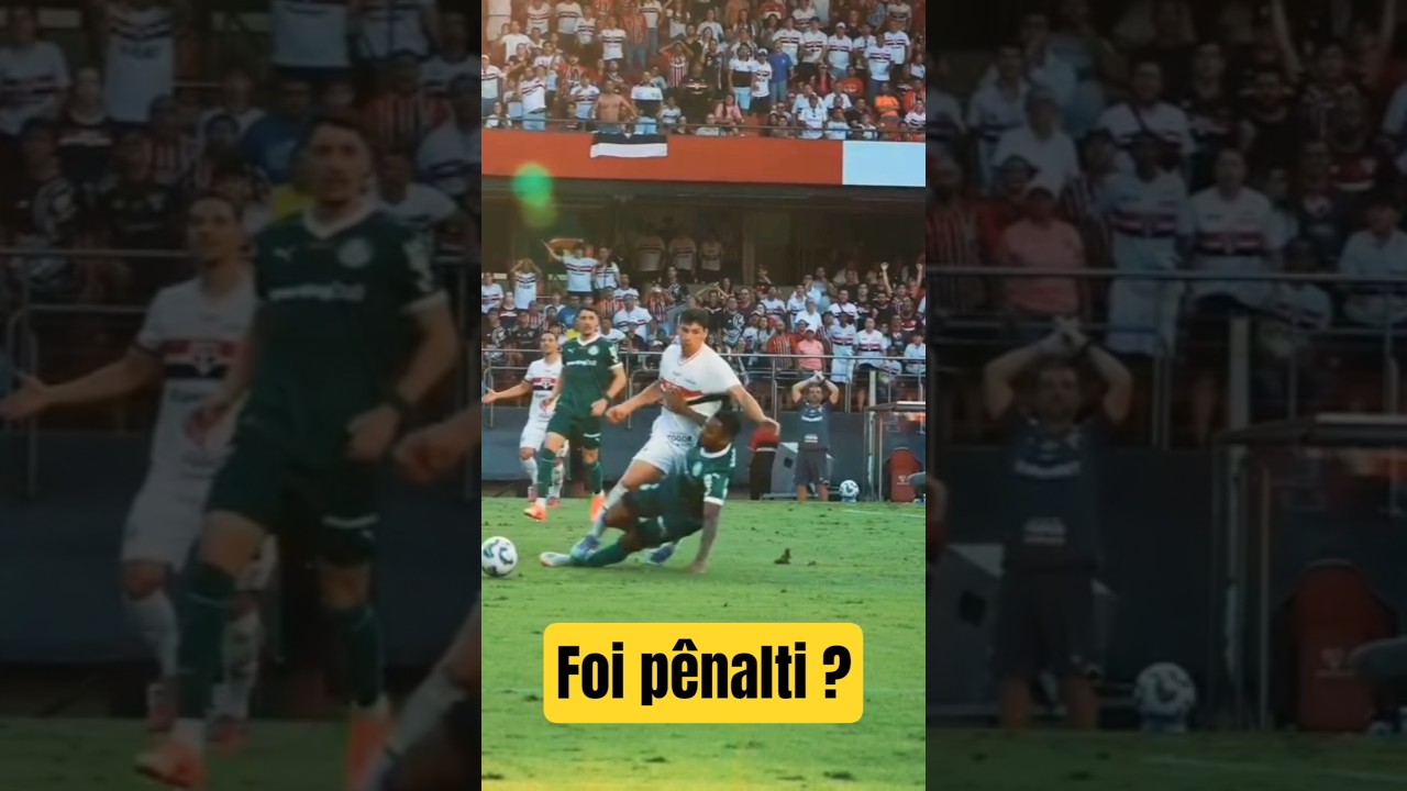 Lance Pol&ecirc;mico Palmeiras e S&atilde;o Paulo! P&ecirc;nalti n&atilde;o marcado! Brasileir&atilde;o Melhores Momentos ao vivo