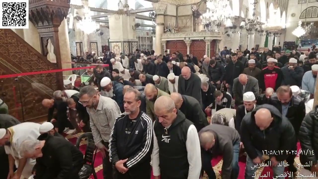 10 - أذان وصلاة المغرب من المسجد الأقصى المبارك - الجمعة 23 جمادى1 (5) 1447 - 14 تشرين2 (11) 2025م