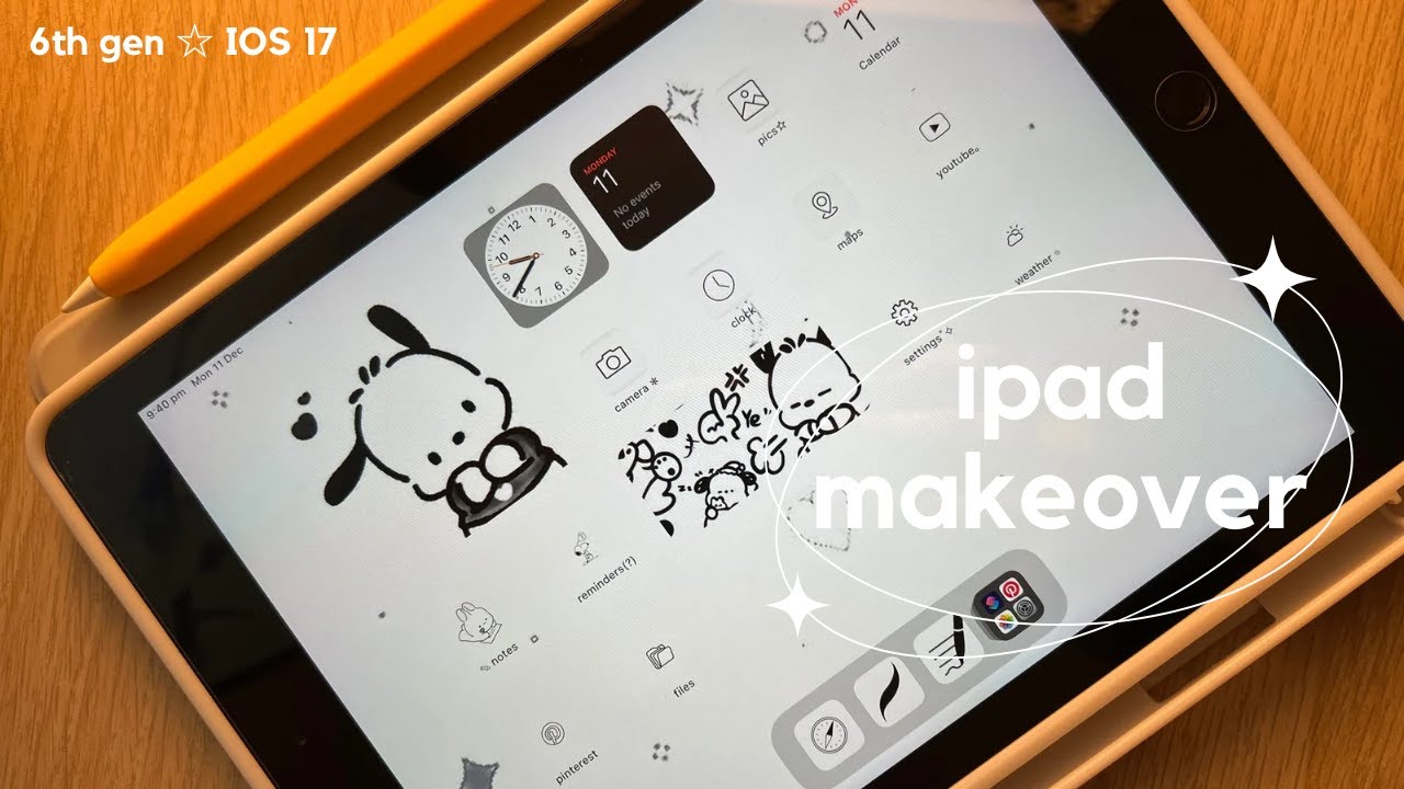 simple ipad makeover: 6th gen, customising & upgrading to ios 17