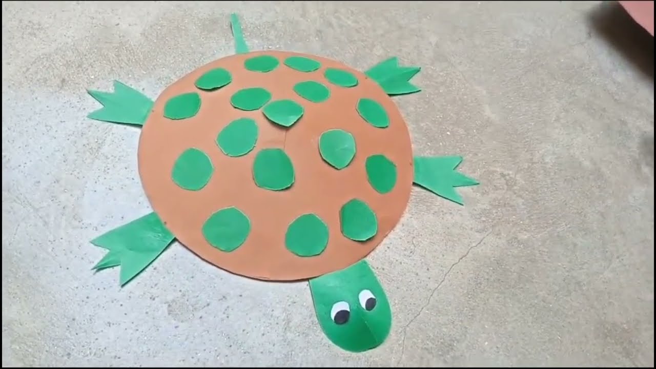DIY Moving Paper Turtle // Moving Paper Toys // Craft Activity For Kids //