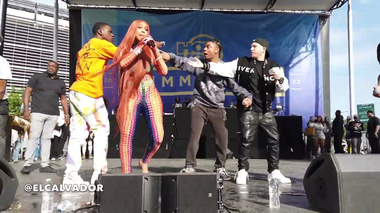 Dougie B + Cardi B + B Lovee Performing Shake It Live At Hot 97 Summer Jam