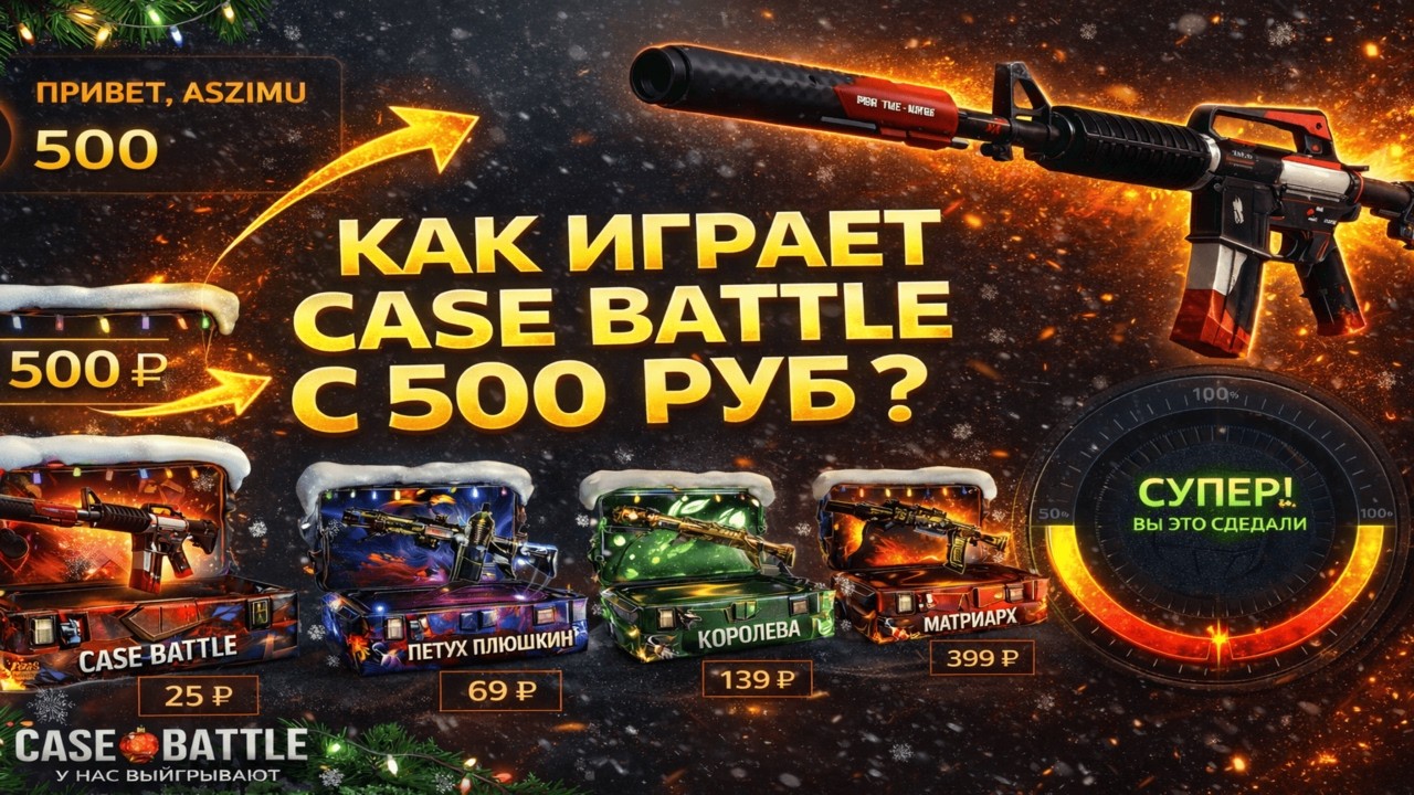 ЗАТЕСТИЛ CASE BATTLE С 500 РУБ И НЕ УДИВИЛСЯ ИГРОЙ ПРОЕКТА🤔 КЕЙС БАТЛ В ОЧЕРЕДНОЙ РАЗ МЕНЯ СЛИВАЕТ?😨