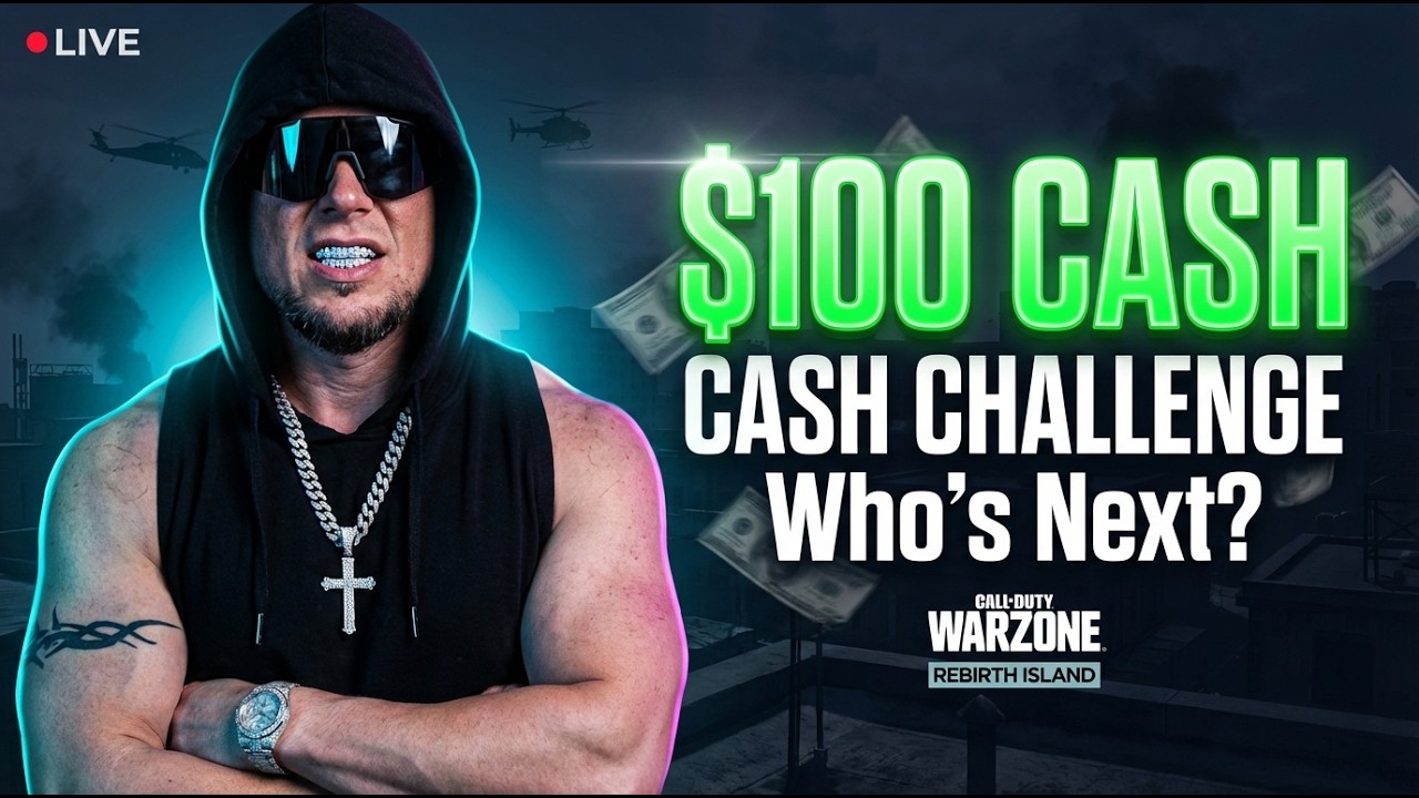 🔴 Warzone Rebirth Island LIVE | $100 Cash Challenge – Who’s Next? 💰