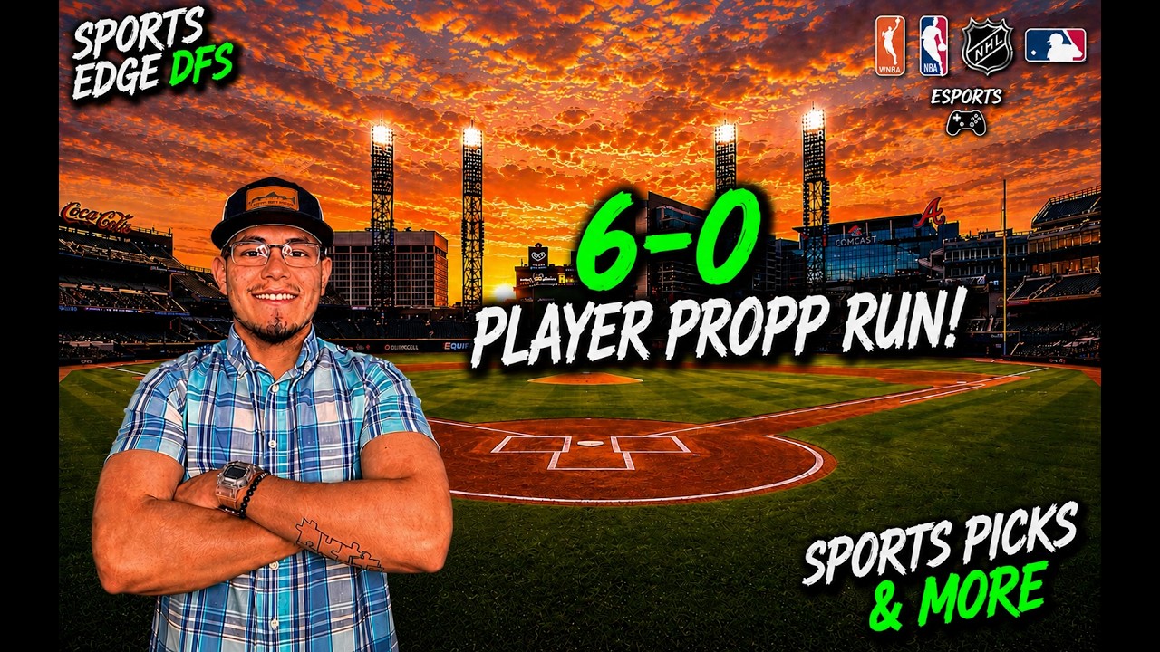 SportsEdge DFS | 6 - 0 Player Prop Run | MLB Slate & Recap | June 7