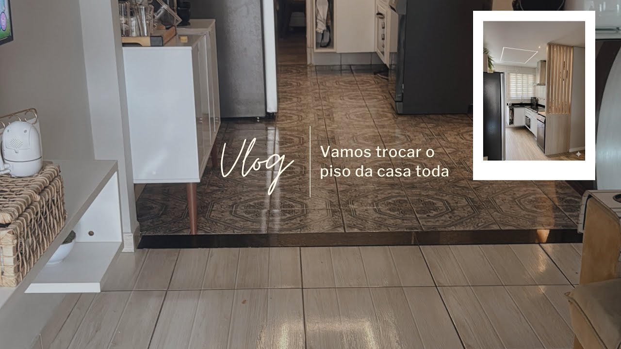 REFORMA, VAMOS TROCAR O PISO DA CASA TODA POR PORCELANATO, está ficando lindo, ansiosa.