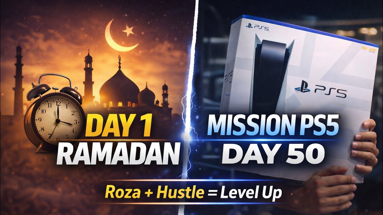 RAMADAN STARTED 🕌 Day 01 || PS5 LOADING⏳Day 50 ||