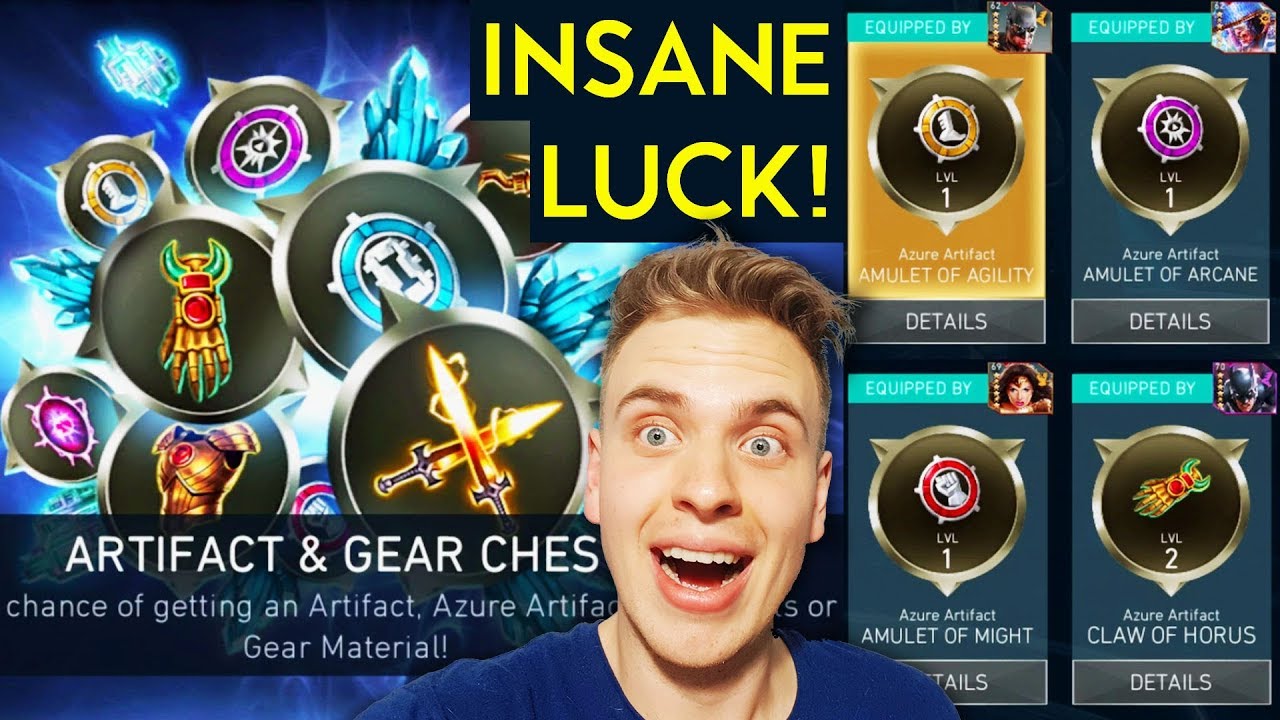 Injustice 2 Mobile. Artifact and Gear Chest Opening. I'VE NEVER BEEN SO LUCKY! Many New Artifacts!