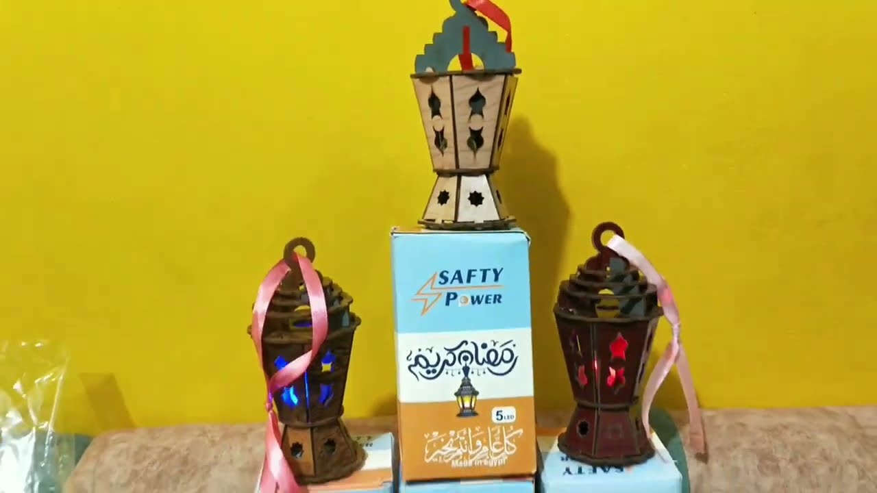 مشروع صغير من فوانيس رمضان واحبال النور لزينه البيوت