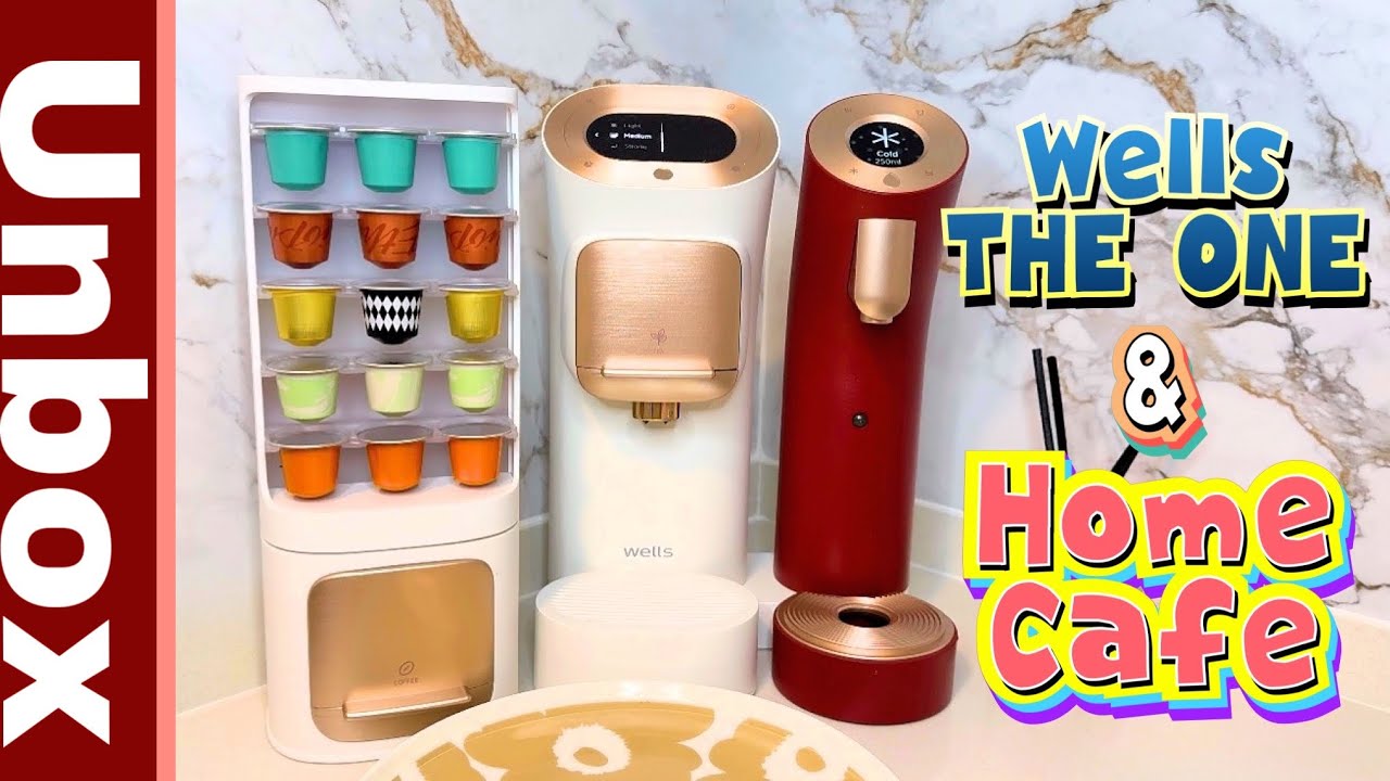 UNBOX FULL SET Wells The one Home Cafe ยกคาเฟ่ดีดีส่วนตัวในบ้าน #homecafe #cafe #waterfilter