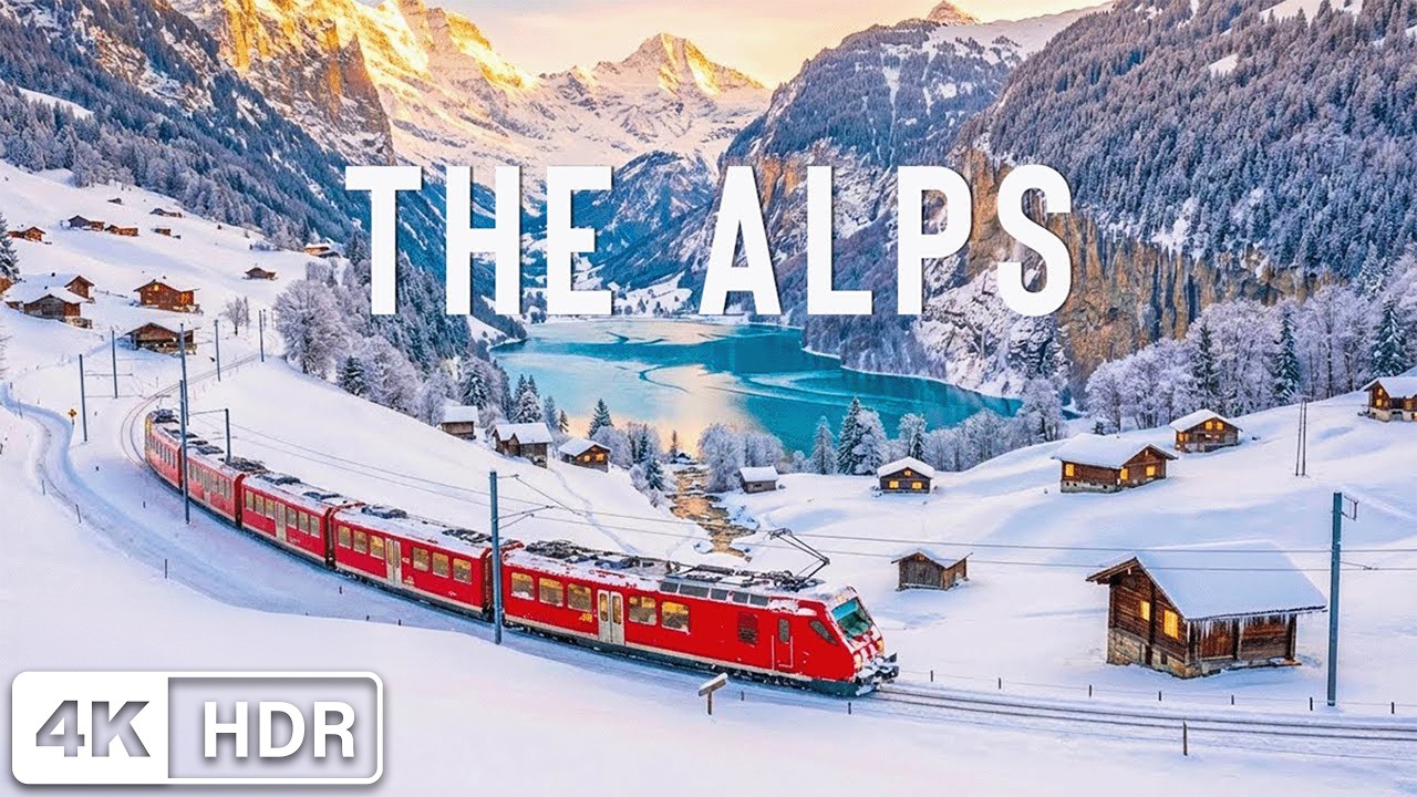 The Alps Winter 4K | Breathtaking Snowy Views from Switzerland, Germany & Italy