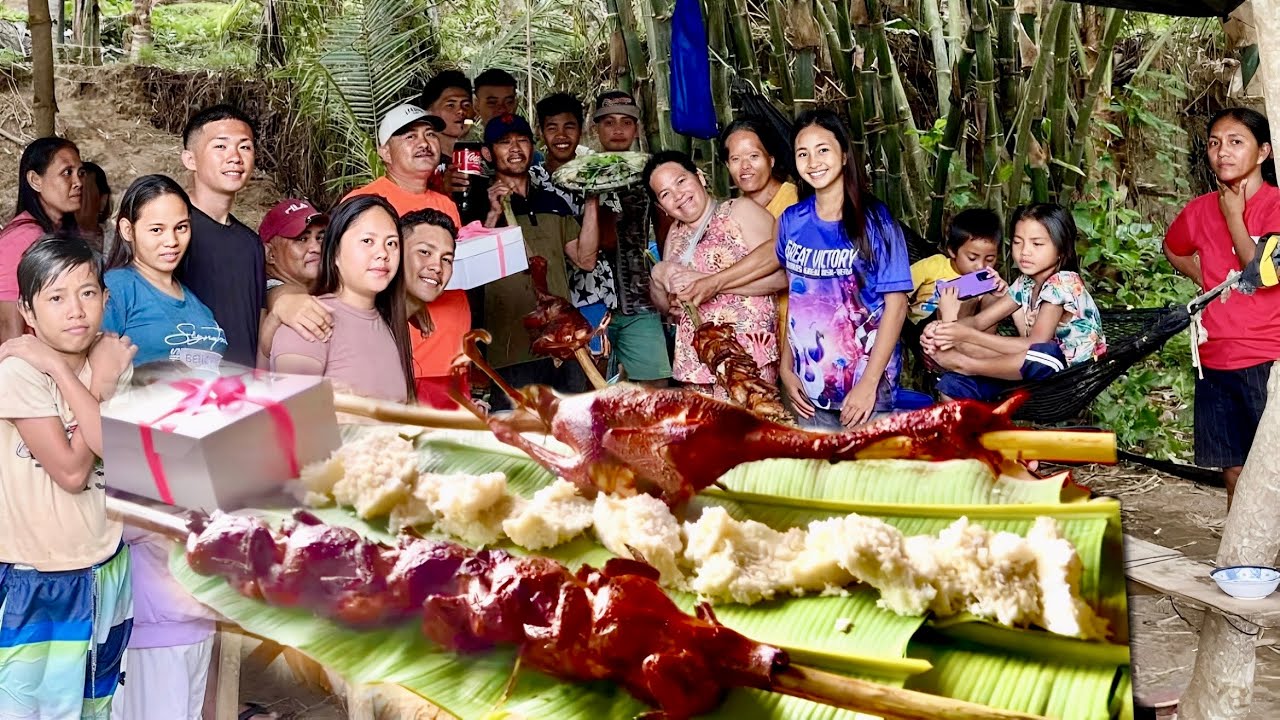 BIRTHDAY PARTY OF MY UNCLE WITH MY WHOLE FAMILY BY THE RIVER! LECHON PATO!