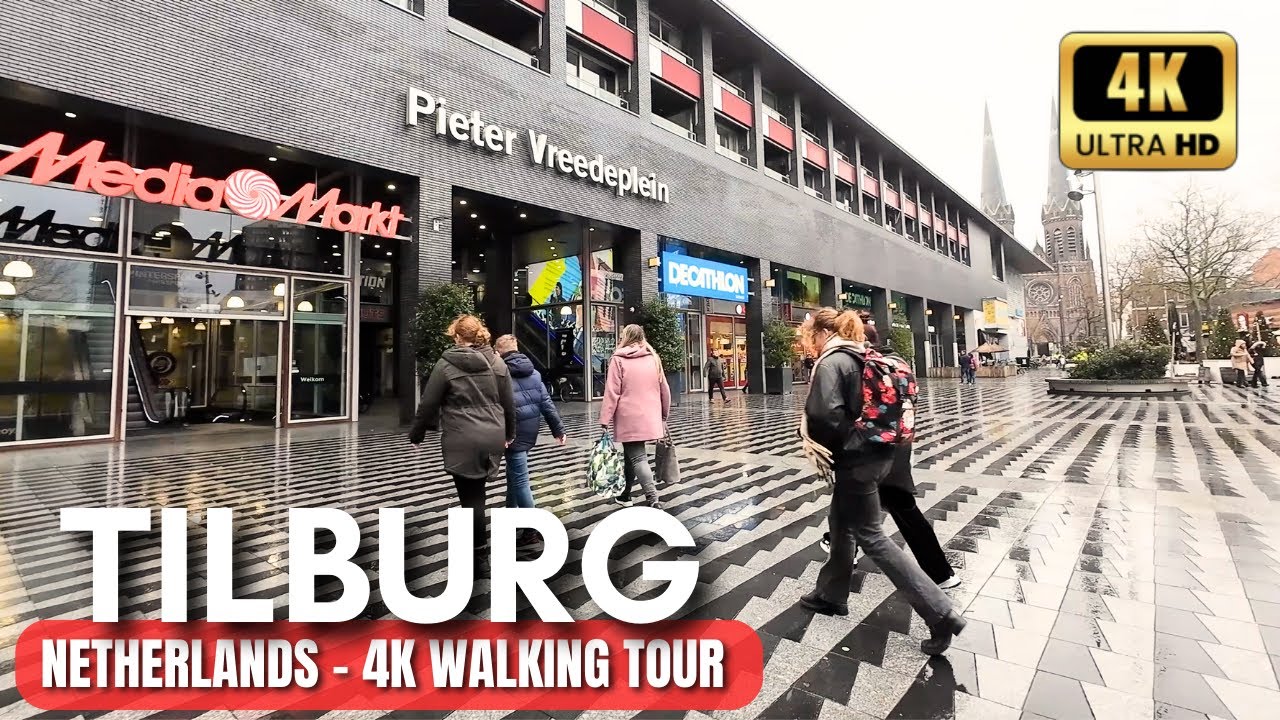 🇾🇪 Tilburg Netherlands | City Centre Walk | 4K Walking Tour