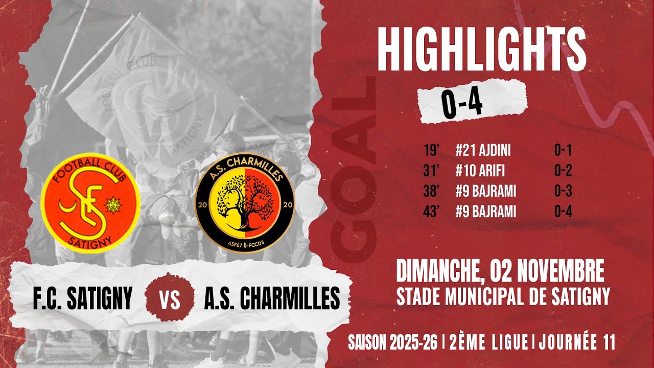 F.C. Satigny 1 - A.S. Charmilles 1 [02.11.2025]