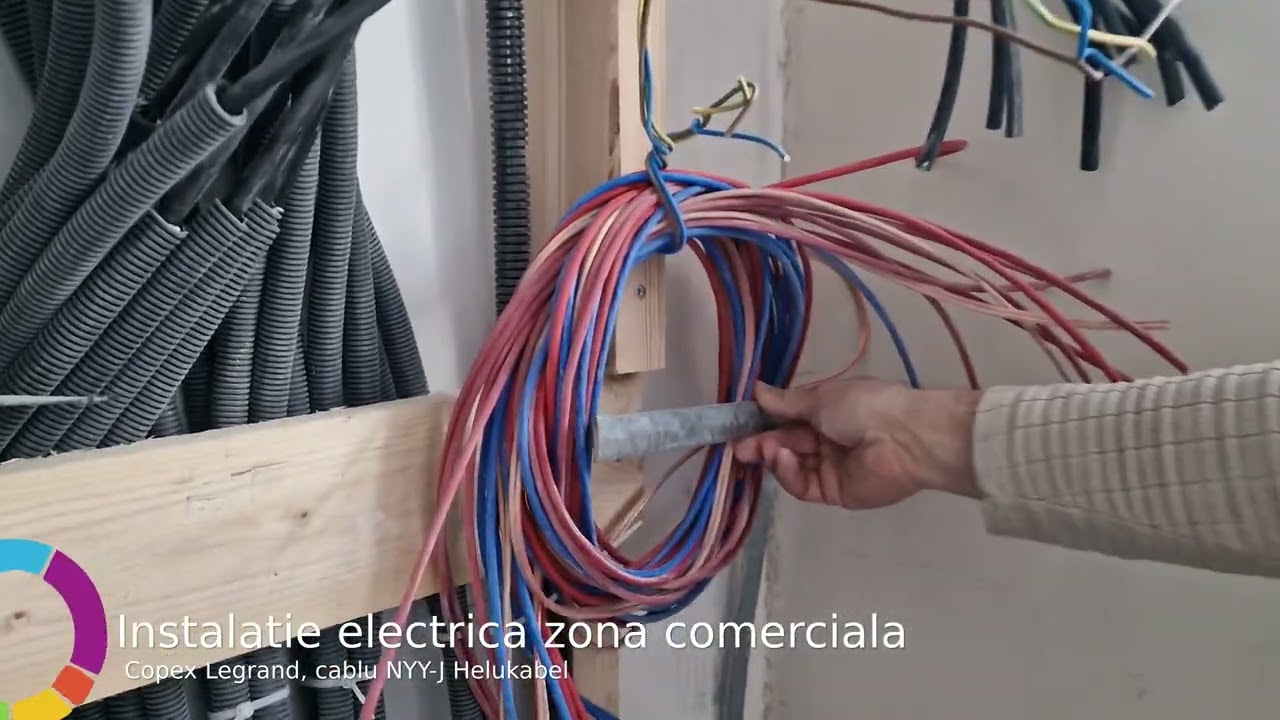 Instalatie electrica zona comerciala - cablu NYY-J in copex Legrand