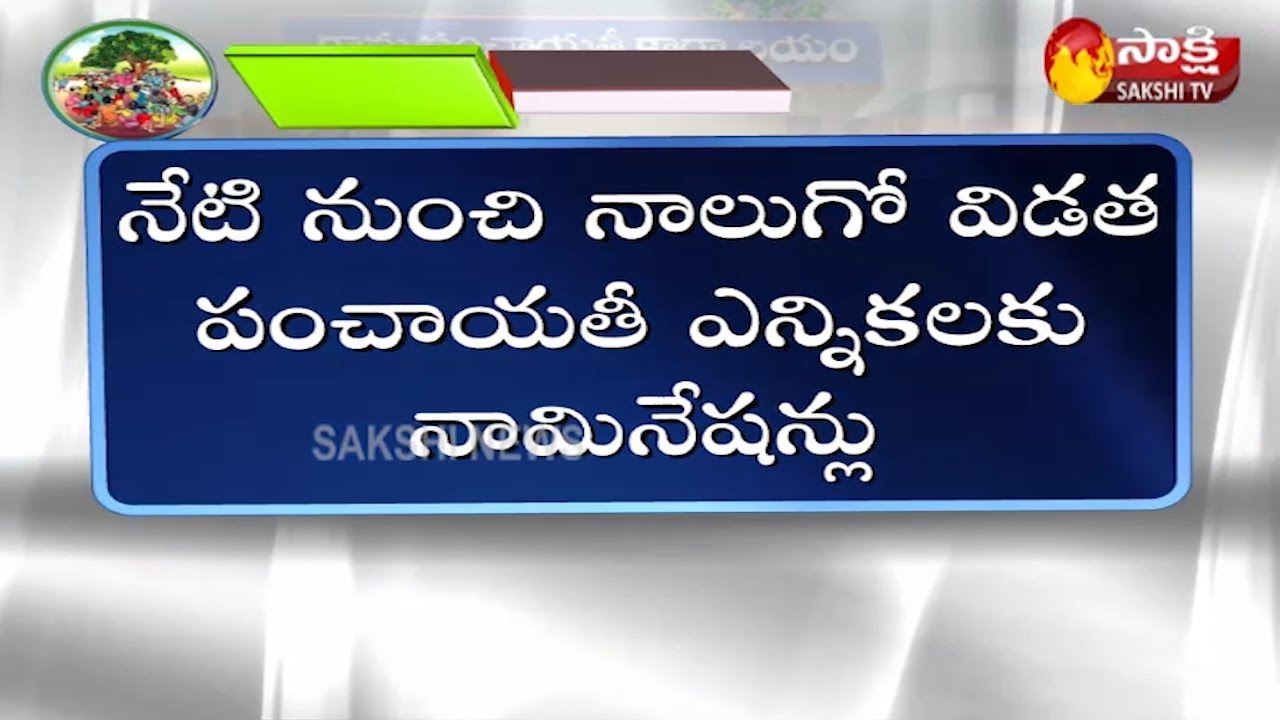 AP Panchayat Election 2021 Fourth Phase Nominations | Sakshi TV