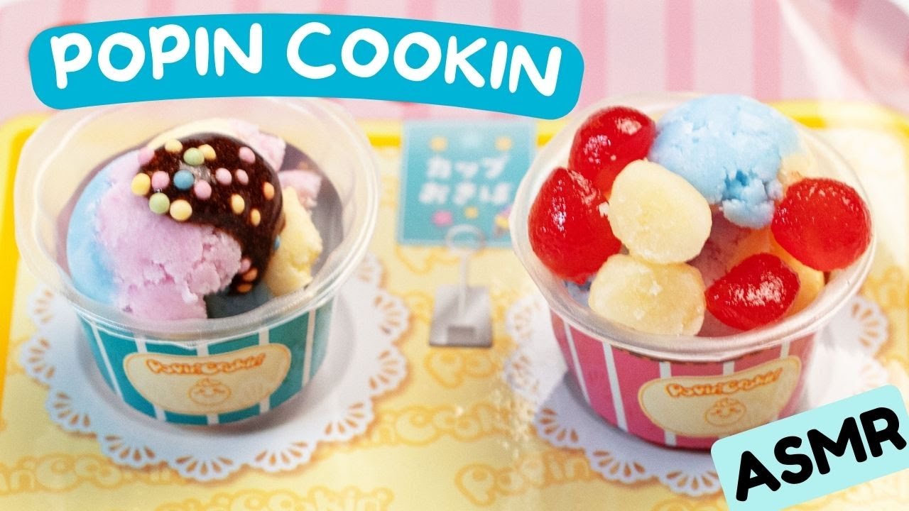 ASMR Popin Cookin Ice Cream 🍦 | Japanese DIY Ice Cream Making Kit 🎀