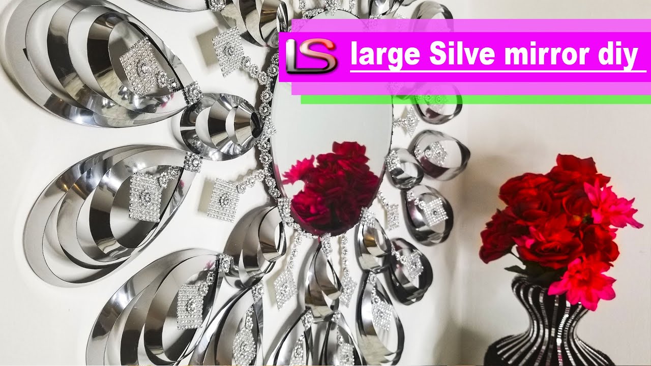 DIY Mirror Decor | Large Silver Mirror DIY