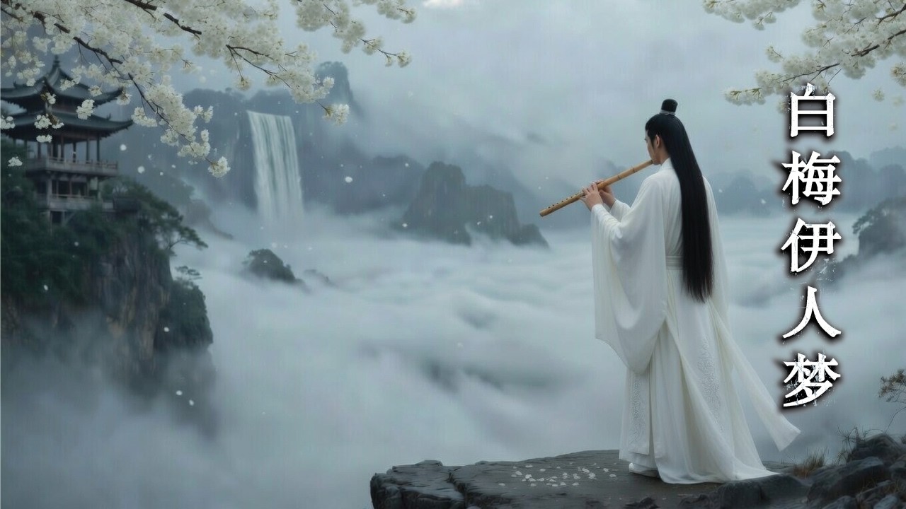 Ancient Chinese Music 🌿 Guzheng & Bamboo Flute 🌸 White Plum Dream I 白梅,伊人梦